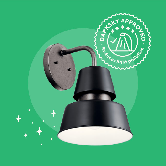 Picture of a fully-shielded light fixture, with the